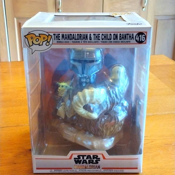 Funko Other - 8" Funko Pop THE MANDALORIAN & THE CHILD ON BANTHA #416 Star Wars Bobble Head